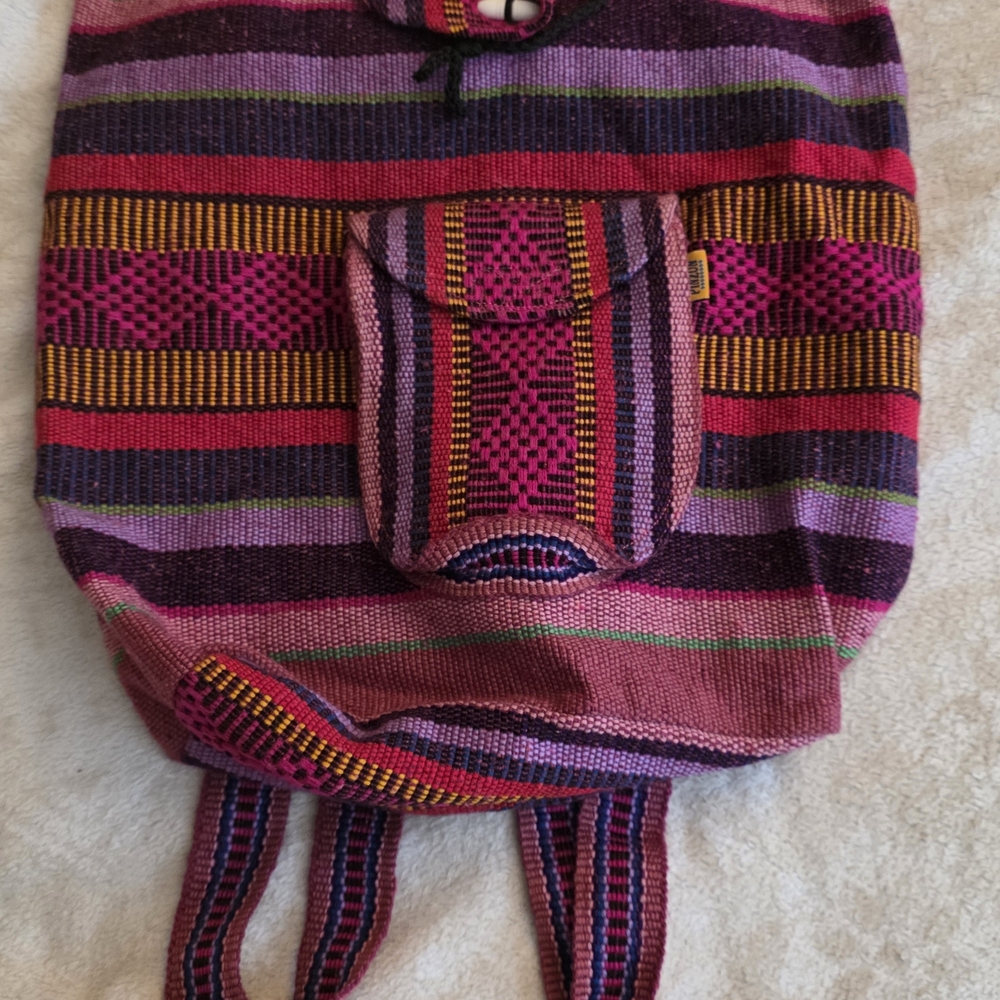 Colorful Striped Women's Backpack